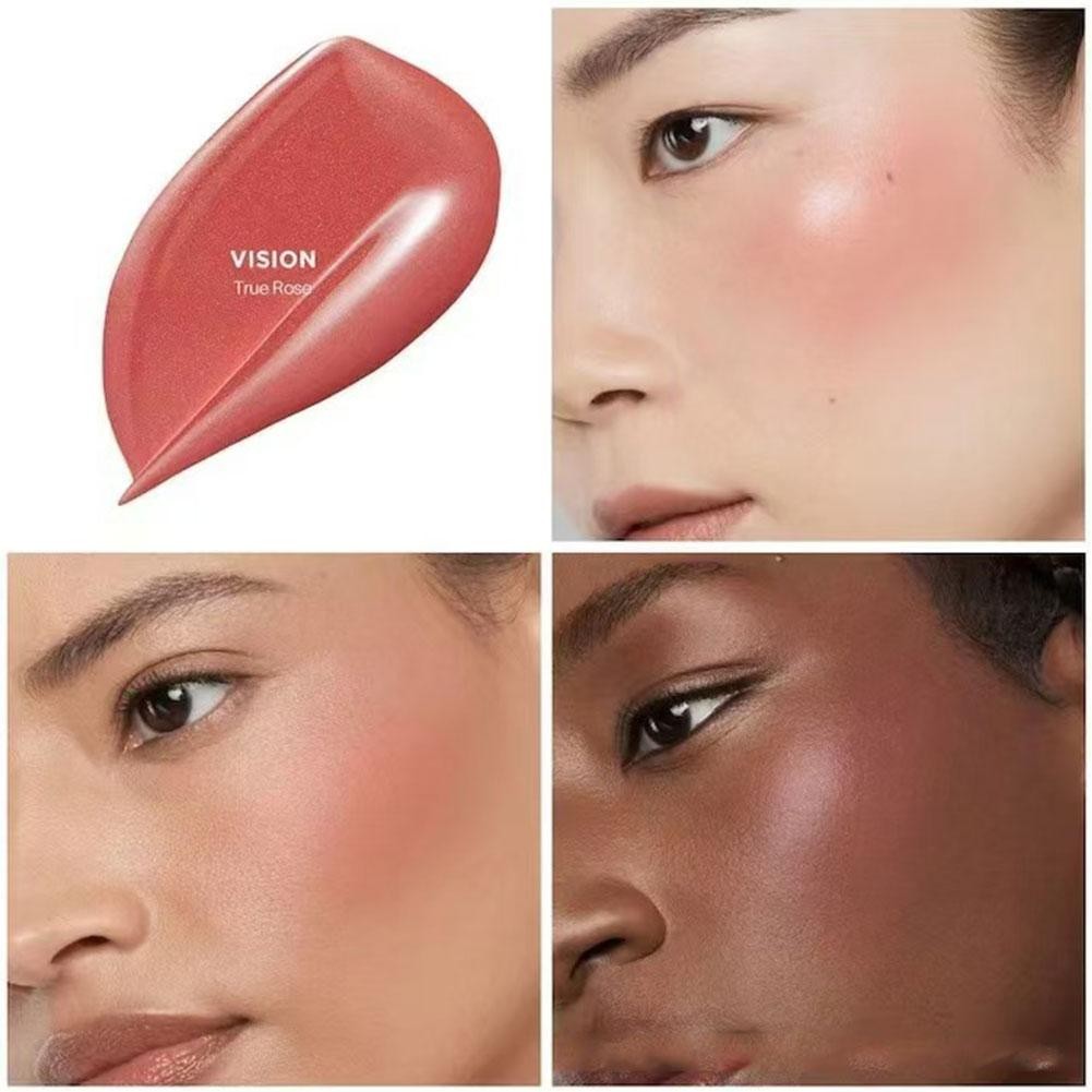 Phấn má hồng dạng lỏng nhỏ giọt dưỡng ẩm và màu sắc tự nhiên cải thiện V2o8