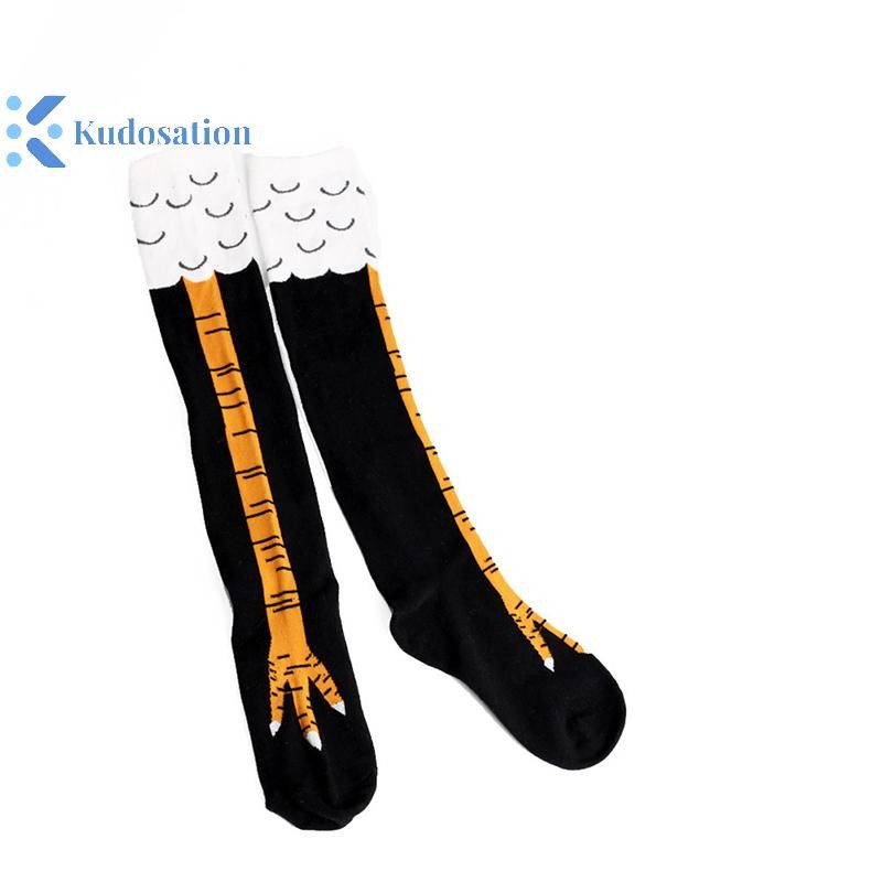 Kudosation 1 Đôi Chân Gà Tất Đùi Cao Vớ Dài Đầu Gối Chân Gà Tất Chân Cao Tất Ngộ nghĩnh Chân Gà Tất