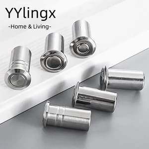 YYlingx Nắp Bu Lông Cửa, Thép Không Gỉ Có Phụ Kiện Nắp Chốt, Cửa Bảo Vệ Chốt Cửa Phần Cứng Chống Bụi Vô Hình Bền Đẹp