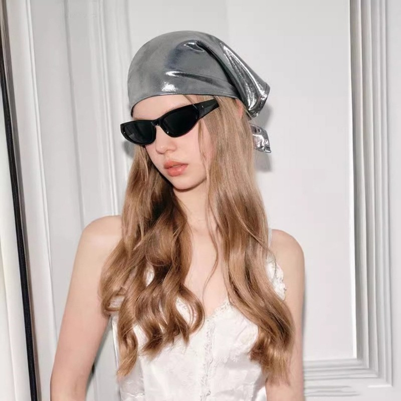 Vic Hair Scarf Club Bandana Subculture Blingbling Silver Bandana Futurists