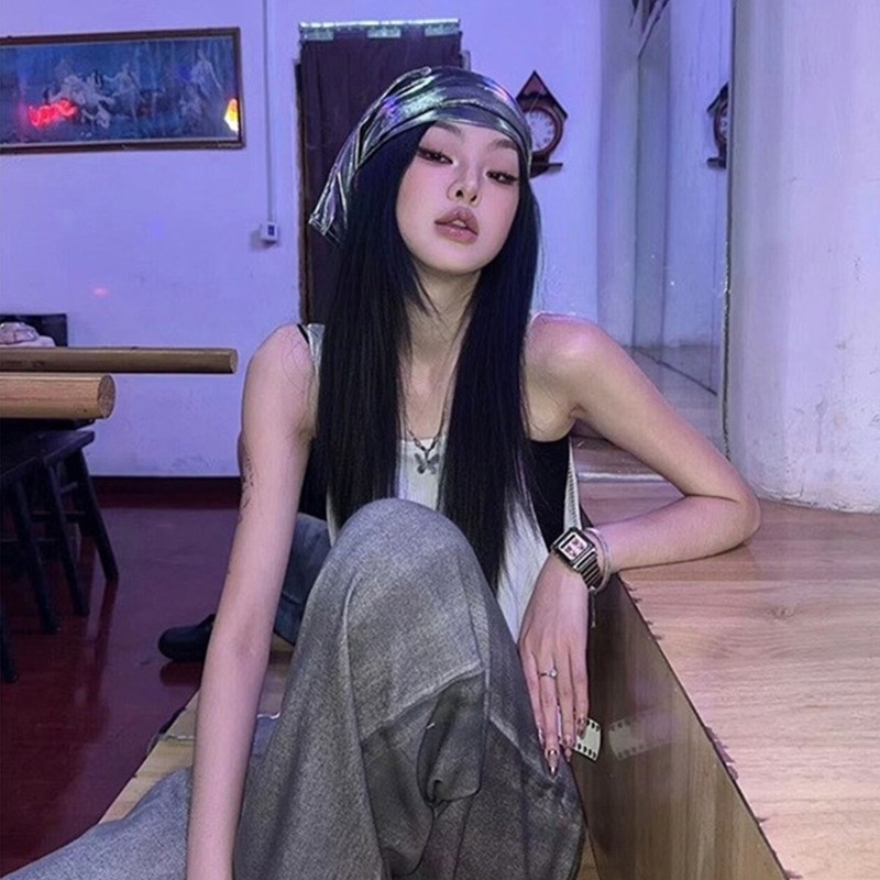 Vic Hair Scarf Club Bandana Subculture Blingbling Silver Bandana Futurists