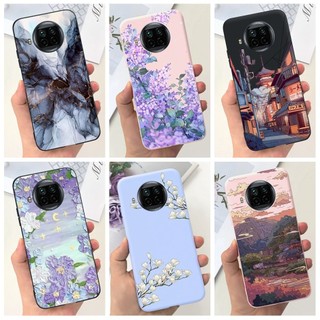 Dành Cho Xiaomi Mi 10T Lite Vỏ Hoa Phổ Biến Đá Cẩm Thạch Mỏng Mềm Mờ Silicon Ốp Lưng Điện Thoại Xiaomi Mi 10i Mi10T Lite