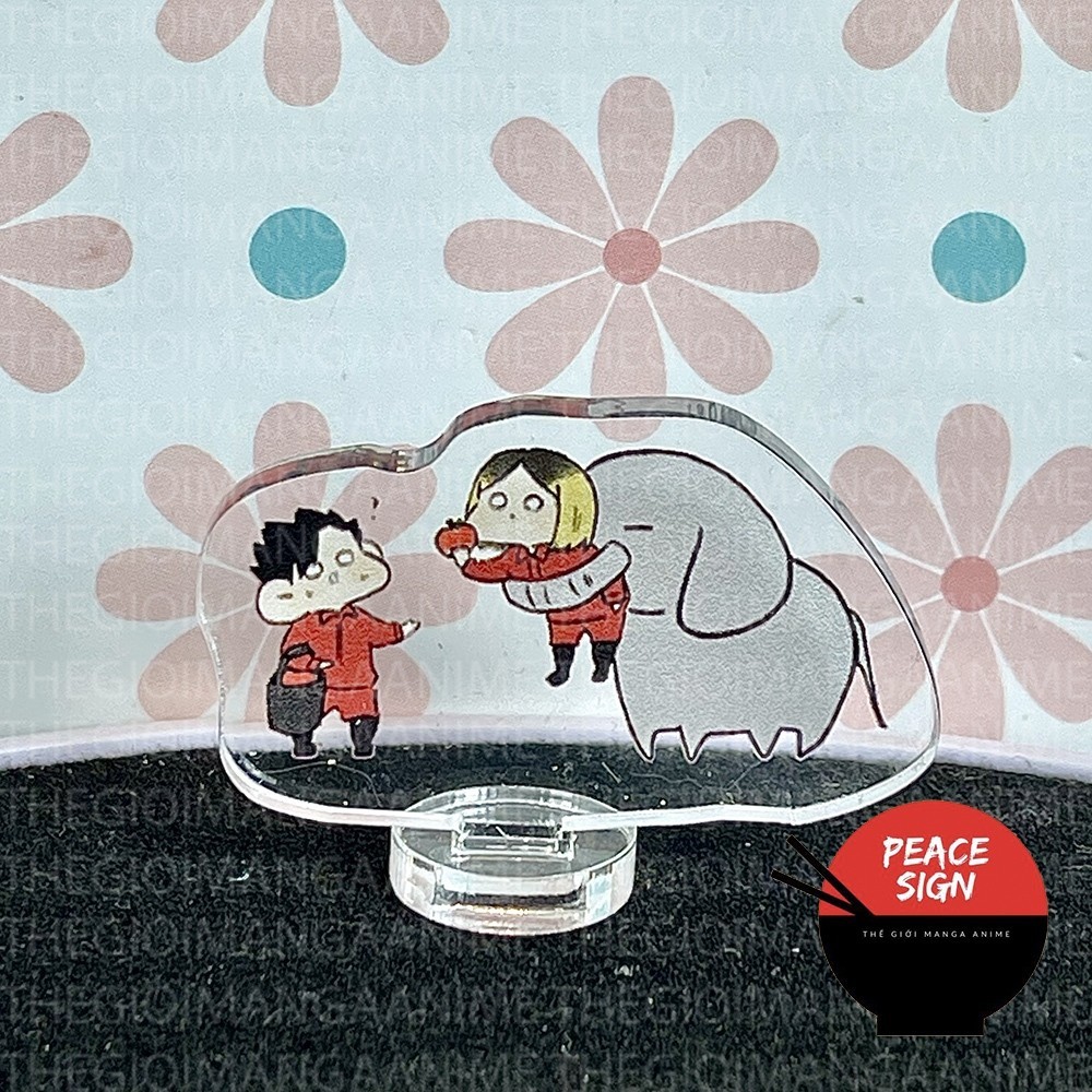 (3CM) Mô hình HAIKYUU! ver MẮT TRÒN Standee Vua Bóng Chuyền mica acrylic anime chibi trưng bày