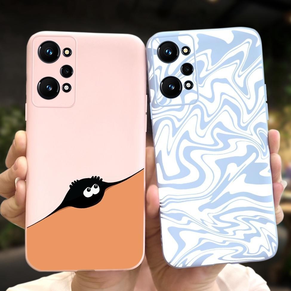 Dành Cho Realme Q5 Pro Vỏ RMX3372 Kẹo Chống Sốc Silicon Ốp Lưng Cho Realme Q5 Pro Ốp Lưng Hoa Thời Trang Dễ Thương Mèo Phi Hành Gia Sơn