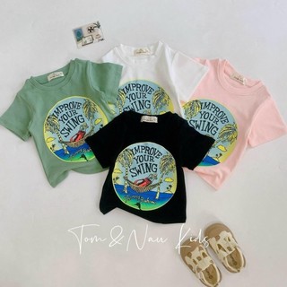 AT30-Áo cộc tay vạc bầu bé gái dễ thương - Size 8-35Kg