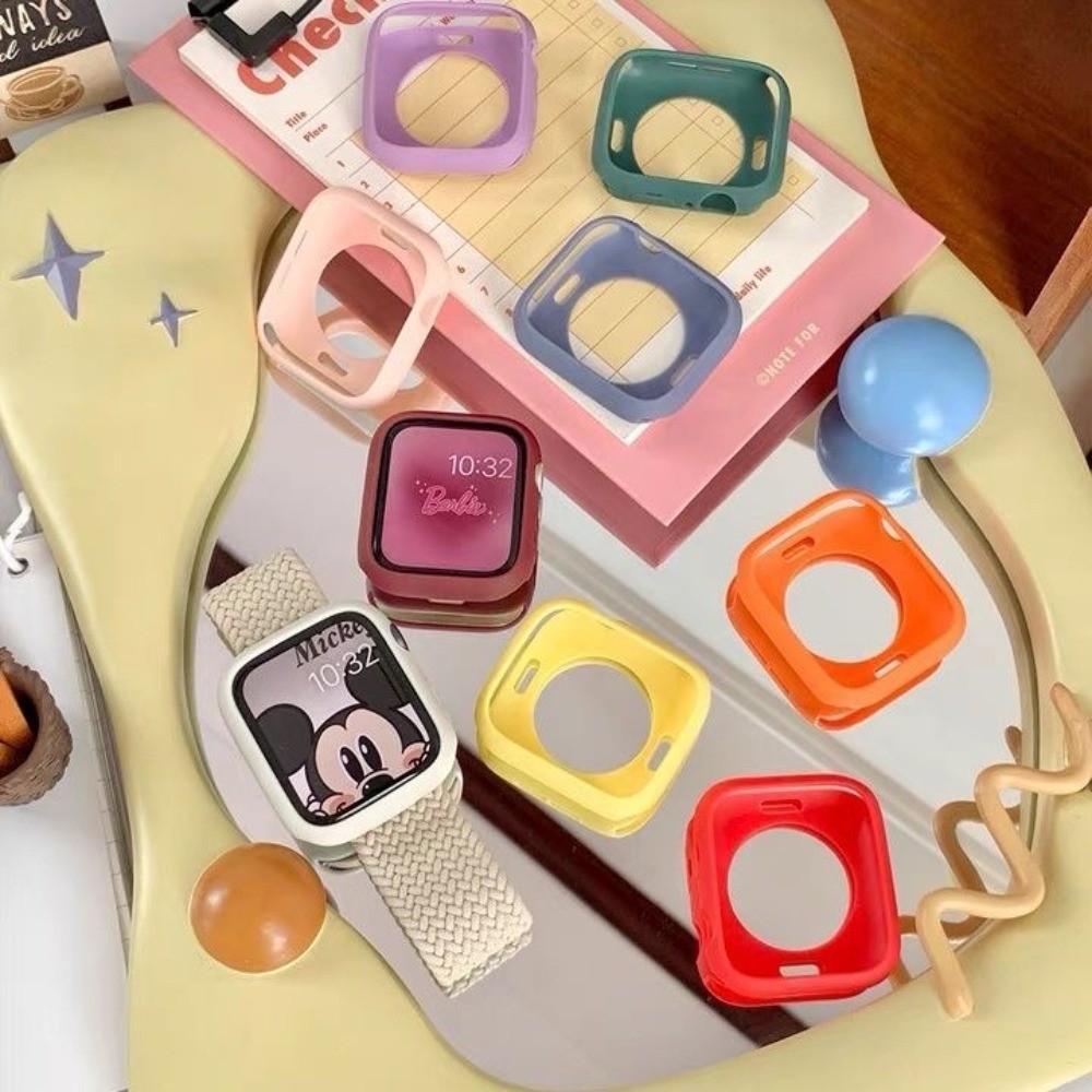 Kẹo Mềm Silicon Trong Suốt Bảo Vệ Series 11 Ốp Lưng Apple Watch Ultra 2 49mm Cho Series 9 41mm 45mm 8 7 6 SE 5 Vỏ Bảo Vệ S11 Cho iWatch 44mm 40mm 42mm 38mm Trong Suốt