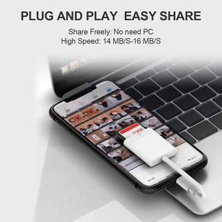 Đầu đọc thẻ Sd cho máy ảnh điện thoại, Đầu đọc thẻ nhớ khe cắm thẻ nhớ kép Hỗ trợ thẻ Sd và TF Trail Camera Viewer Sd Card Ad
