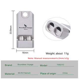 Chuyến đi không giới hạn Titanium Còi khẩn cấp Thiết bị an toàn sinh tồn Còi tín hiệu cắm trại có dây buộc lớn
