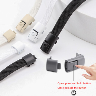Khóa bấm không buộc dây, dây giày đàn hồi 8mm cho sneaker trẻ em và người lớn