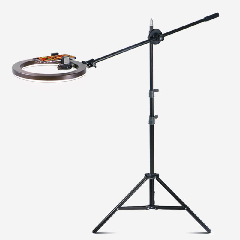 Giá đỡ điện thoại, Giá để điện thoại kèm đèn livestream 26/33cm - Chân quay điện thoại dùng cho quay chụp review