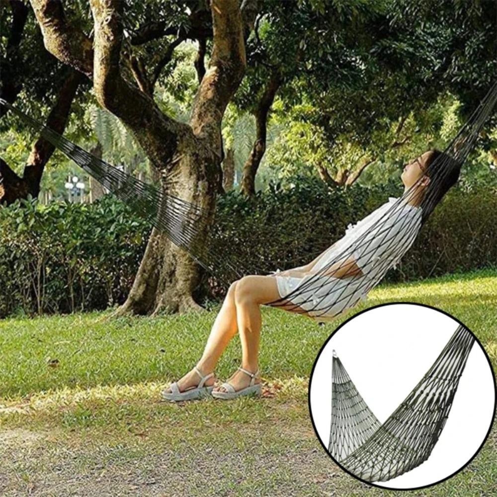 Võng thể thao HOBBYIN, Võng cắm trại bằng lưới xoay, Sân vườn treo di động bằng Nylon rắn