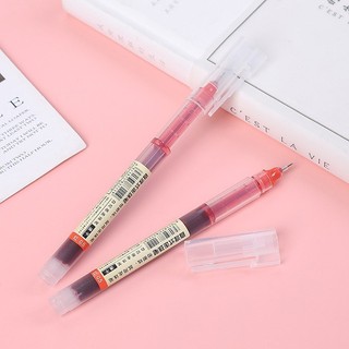 Bút Bi Mực Gel Dung Tích Lớn Basic Bút Bi Nước Mực Gel Khô Nhanh Ngòi 0.5mm, Mực Đều, Nét Chữ Đẹp