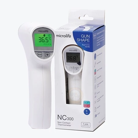 Nhiệt Kế Hồng Ngoại Đo Trán MICROLIFE NC300 Công Nghệ Cảm Biến Nhiệt Hồng Ngoại BH 2 Năm