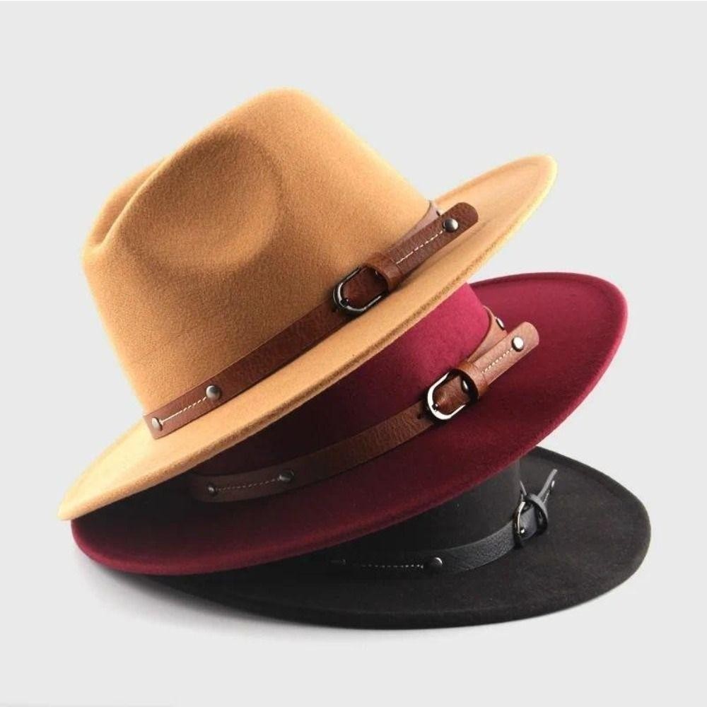 Mũ Panama và Fedora Nỉ Cổ Điển Mềm Mại, Vành Rộng Thanh Lịch - Thời Trang Cho Nam và Nữ