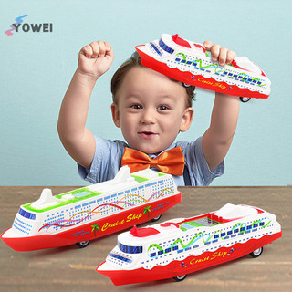 YOWEI 1 Bộ Sưu Tập Mô Hình Thuyền Du Lịch Kéo Lại Trượt Tàu Hơi Nước Trượt Quà Tặng Cho Trẻ Em Trò Chơi Trẻ Em Mới Lạ Gag Đồ Chơi VN