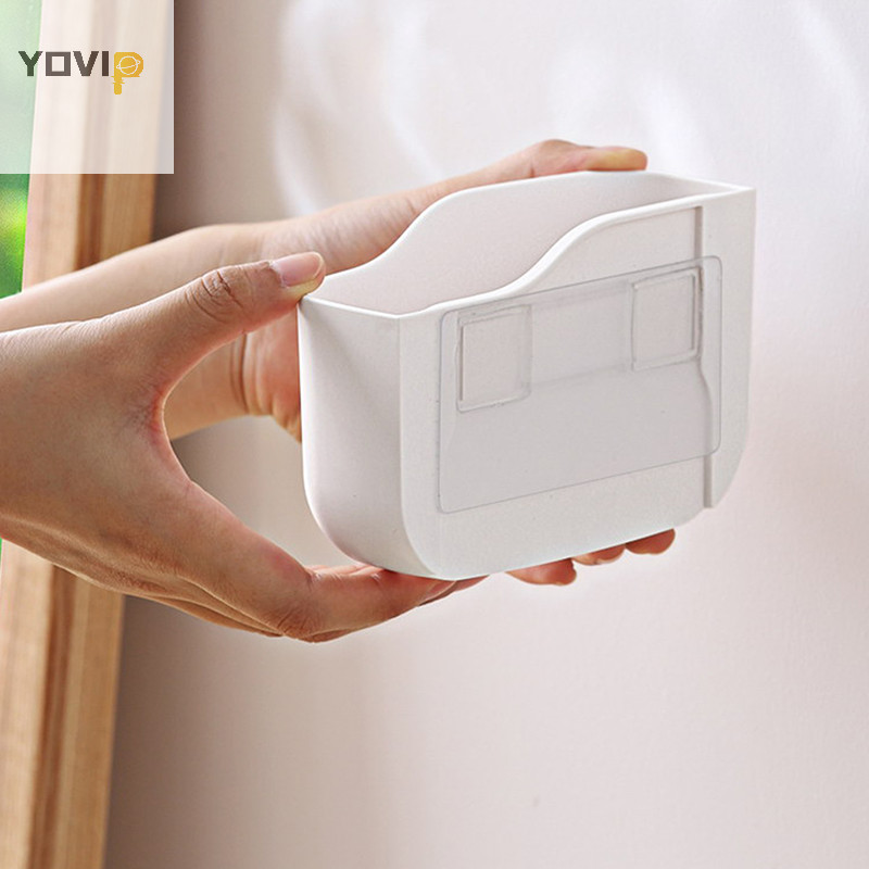 Yovip Đa Năng Treo Tường Giá Để Đồ Điều Khiển Từ Xa Tổ Chức Hộp Bảo Quản Cho Tivi Điều Hòa Điện Thoại Cắm Giá VN