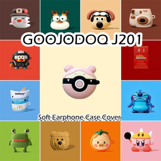 GOOJODOQ [imamura] Dành cho Ốp lưng GOOOJDOQ J201 Phim hoạt hình ngộ nghĩnh tạo kiểu Vỏ tai nghe silicon mềm NO.3
