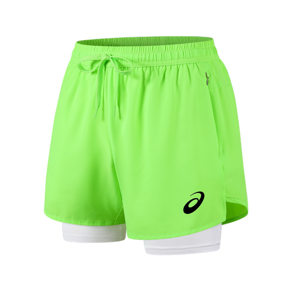 Quần Short Chạy Bộ Mới Nam Thể Thao Marathon Đường Đua Và Trường Nhanh Khô Lót Chạy Giả Hai Miếng Tập Thể Dục