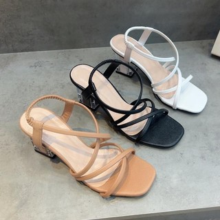 Giày Cao Gót Sandal Quai hậu khóa gài  - Kho Giày Bánh Bèo mã SandalDayXX cao 5cm 7 Phân Nữ DéP Shoes Quai Mảnh