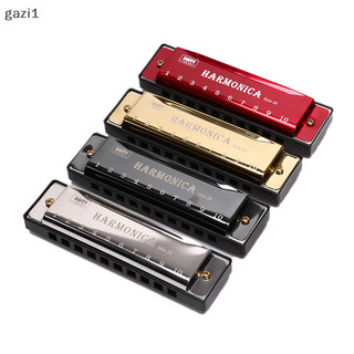[Gazi1] 10 Lỗ Harmonica Miệng Đàn Organ Xếp Hình Nhạc Cụ Người Mới Bắt Đầu Giảng Dạy Boutique