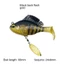 Mồi bass mềm AMBU có móc chì, Jig Dark Sleeper SwimBait, Swimbait nhân tạo Bass Minnow Lure