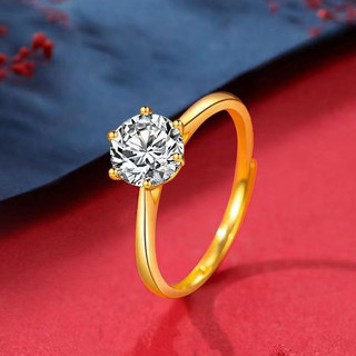 Women's Gold-Plated Wedding Ring by dreamlife.vn