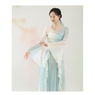 Trang Phục Khiêu Vũ Cổ Điển Lá Rơi Thanh Vũ, Hakama Cánh Hoa, Gạc Thanh Lịch, Thực Hành Trung Quốc