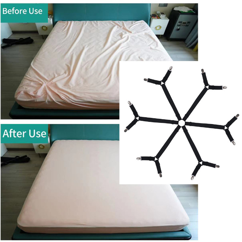 Dây Kẹp Cố Định Ga Trải Giường Chống Trượt,kẹp ga giường drap chống xê dịch ,Kẹp giữ kim loại，Thuận tiện và dễ sử dụng