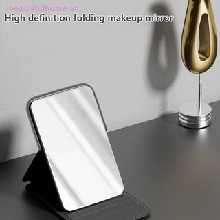 [Beautifulhome] Gương đứng để bàn cầm tay Gương trang điểm gấp độ phân giải cao Trọng lượng nhẹ Dễ dàng mang theo Gương trang điểm Dụng cụ mỹ phẩm [làm đẹp]