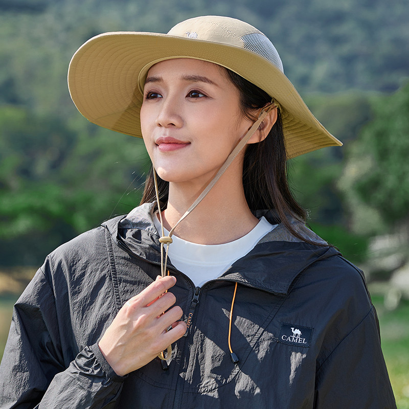 Ảnh Mũ ngư dân vành lớn ngoài trời CAMEL CROWN Mũ chống tia cực tím mùa hè dành cho nữ 4