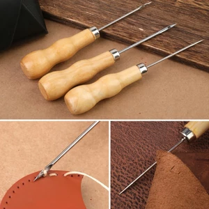 Set 3 Kim may giày, Cây dùi lỗ, dùi móc may, sửa giày dép, đồ da thủ công FETA