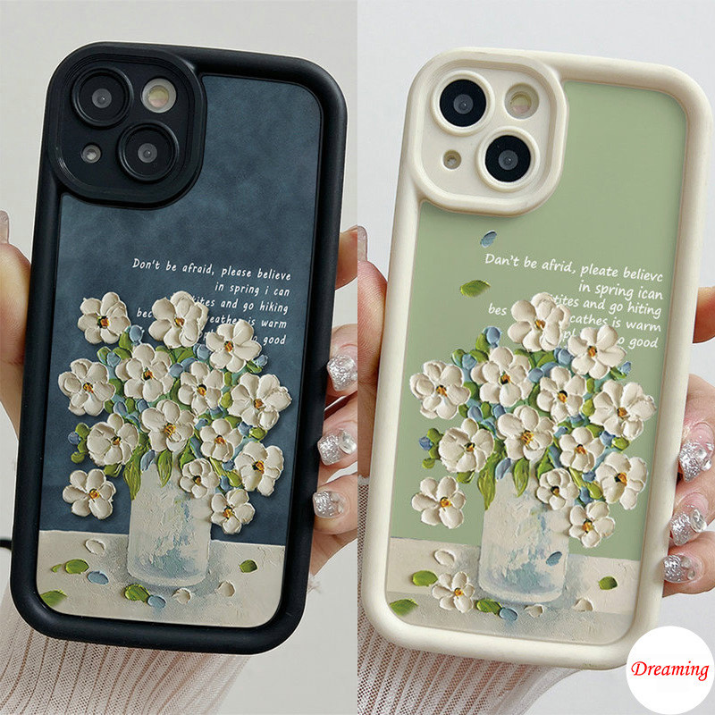 Ốp Lưng Cho Samsung Galaxy A06 A05 A04 A03 A02 A17 A16 A15 A14 A13 A12 A26 A25 A24 A23 A22 A20 A36 A35 A34 A33 A32 Thiết Kế Mắt Thiên Thần Chống Rơi Họa Tiết Retro Hoa Và Lá
