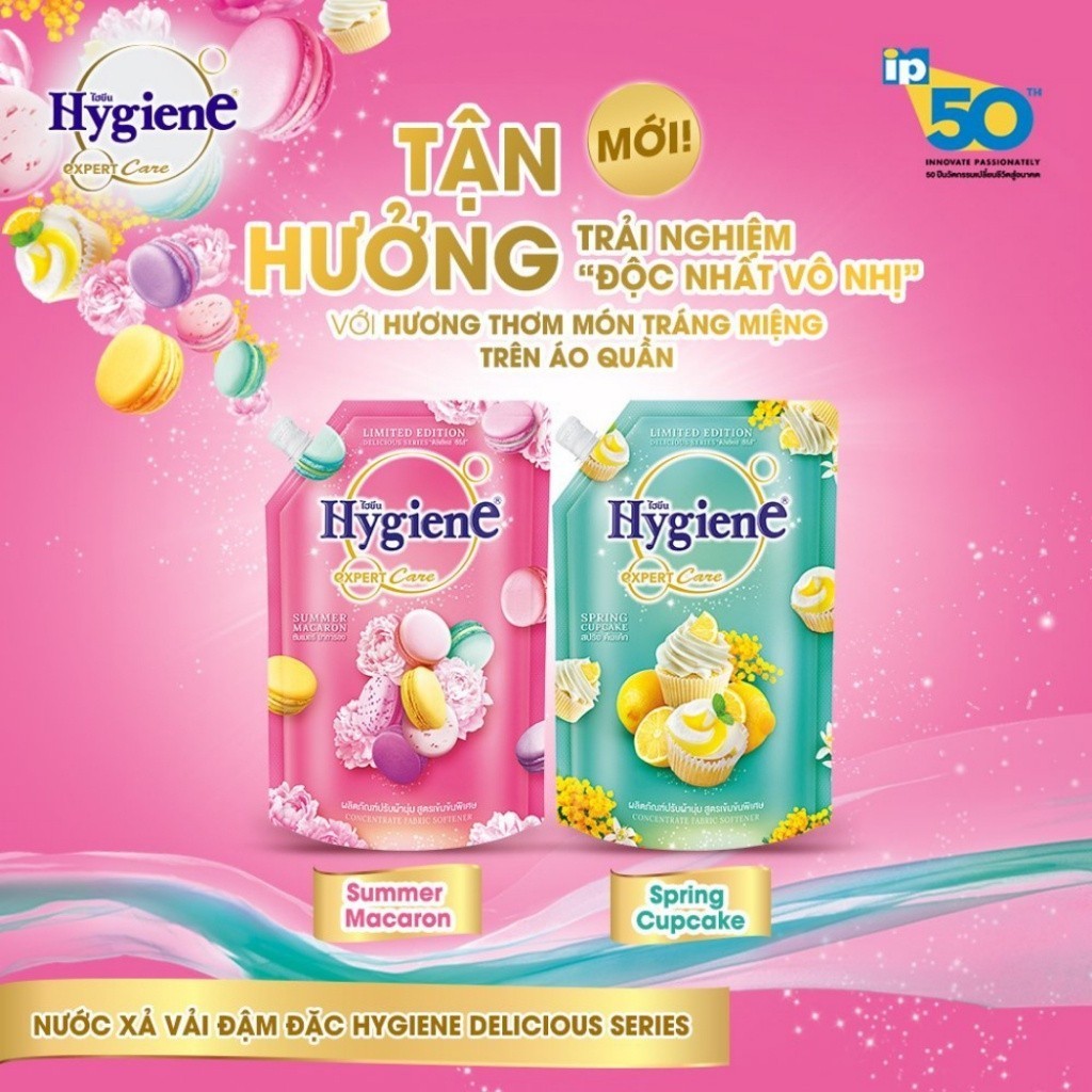 Nước xả vải Hygiene Thái Lan đậm đặc lưu hương lâu hơn (Túi) 1150 - 1300ml !
