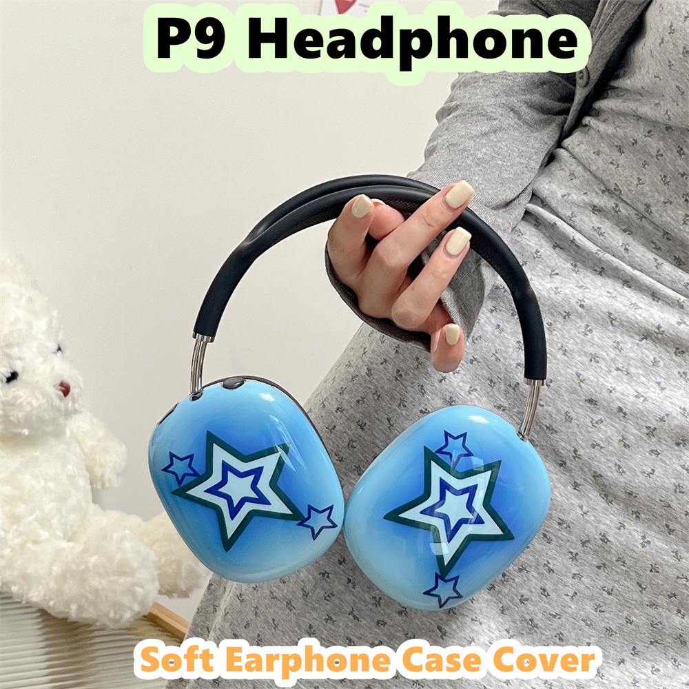 [Ngôi sao tương lai] Dành cho vỏ tai nghe P9 Dopamine Pentagram TPU Vỏ tai nghe silicon mềm NO.4