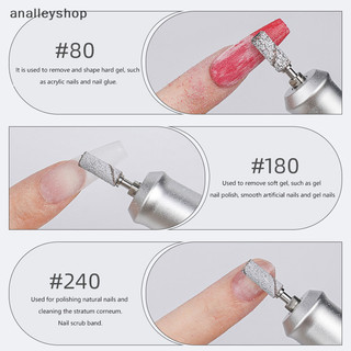 Dây chà nhám vòng thép không gỉ cho móng tay, giấy nhám, giá đỡ, phụ kiện khoan móng nghệ thuật [Analleyshop] [vn]