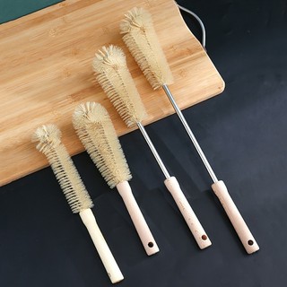 Cọ Vệ Sinh Bình Nước / Cà Phê / Các Loại Chai, Có Cán Bằng Gỗ Hình Tiện Dụng SUNND