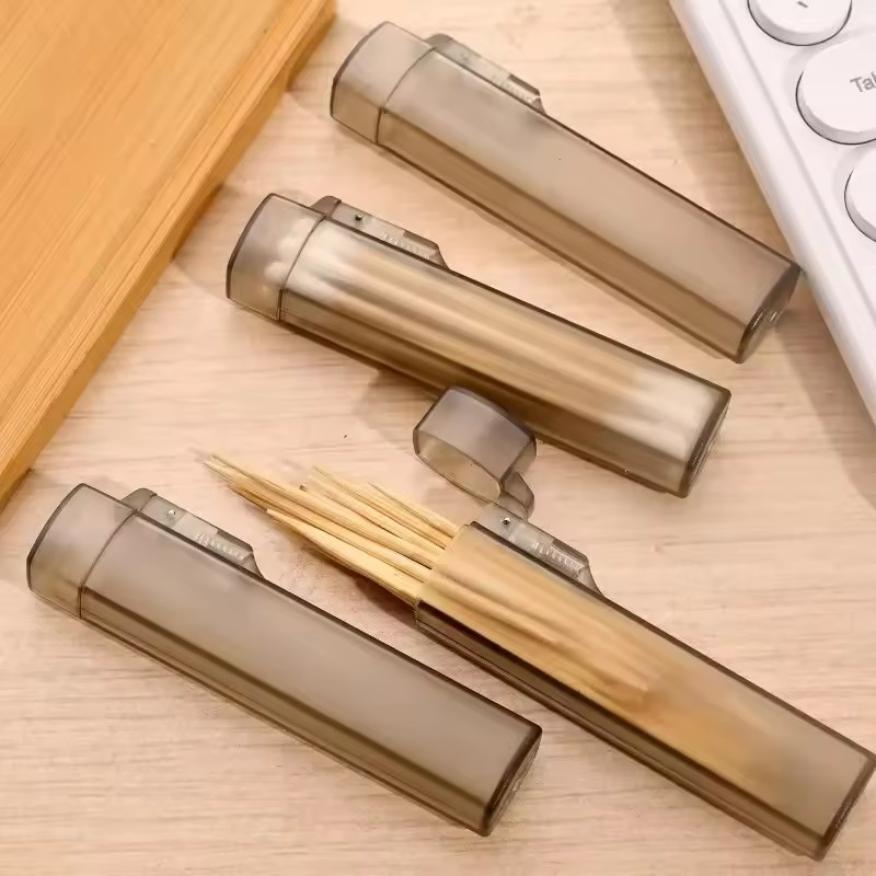 Hộp đựng tăm Mini bằng nhựa - Hộp đựng tăm bỏ túi di động - Hộp đựng khăn bông - Hộp đựng đồ vật nhỏ - Đồ dùng nhà hàng du lịch ngoài trời