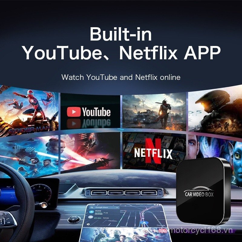 QMP Có Hàng Miễn Phí Vận Chuyển Hộp Android Ô Tô 3 trong 1 Có Dây CarPlay sang CarPlay Không Dây Máy Android Ô Tô Hộp CarPlay Chuyên Dụng Hộp Video Điện Thoại Apple