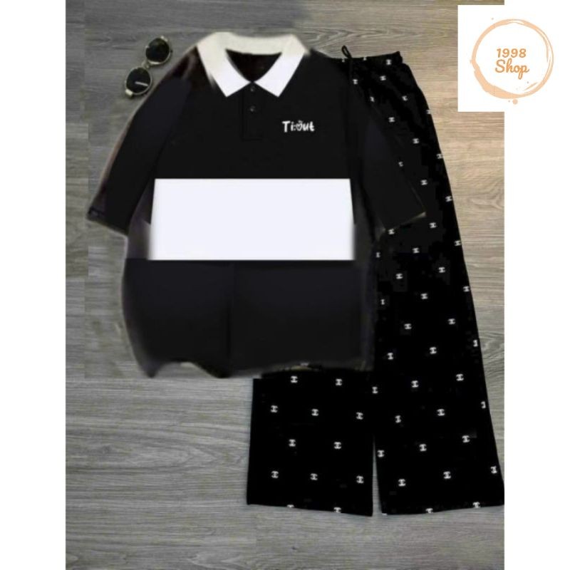 Q đen+polo TIOU đen