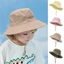 Mũ chống nắng cho bé DUSKGLOW, Mũ xô rộng vành ngoài trời cho trẻ mới biết đi, Áo Cotton mùa hè màu trơn cho trẻ em Mũ đi biển bé trai và bé gái