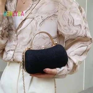 < Honeyba > Túi đeo chéo đeo vai PVC nhỏ dễ thương dành cho nữ Hit Túi xách dự tiệc sang trọng và ví ly hợp du lịch nữ