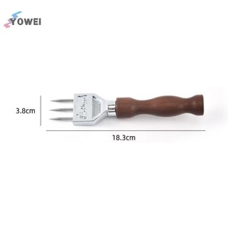 Yowei Ice Pick Máy băm đá chắc chắn có tay cầm bằng gỗ nguyên khối bằng thép không gỉ Ba cánh VN