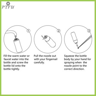 PTFU Portable - Chai cầm tay du lịch có vòi phun có thể thu vào để làm sạch vệ sinh Chăm sóc cá nhân 400ml có túi mới