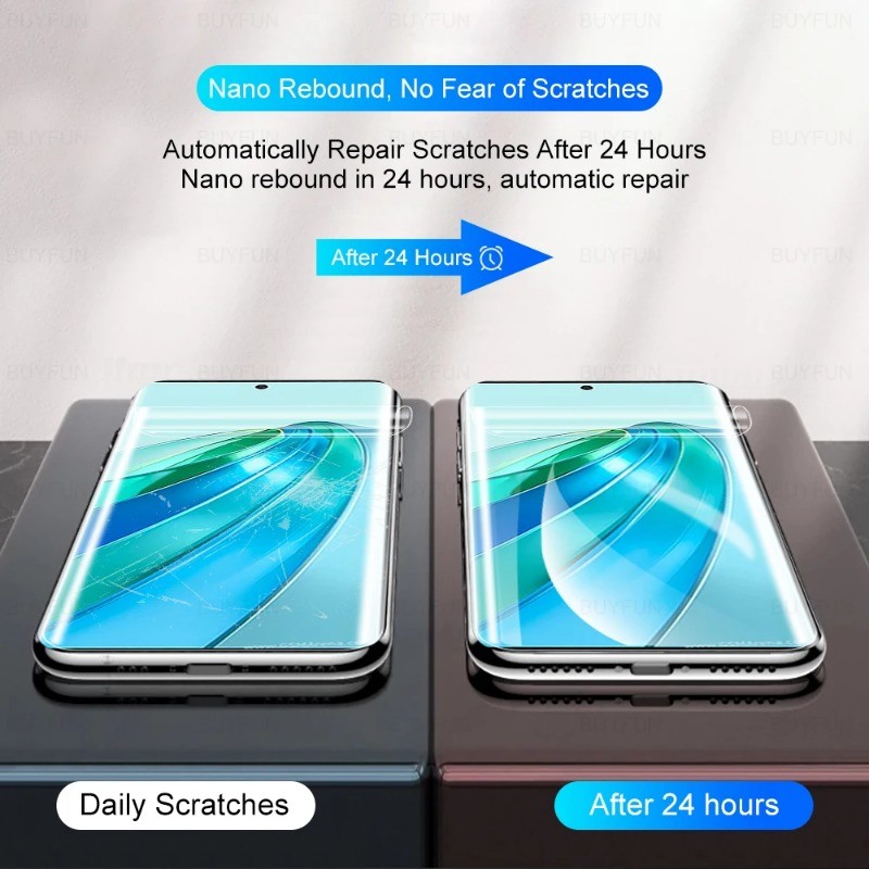 Dành Cho Honor X9c X9b X9a X9 X8b X8a X8 X7C X7b X7a X7 X6b X6 X6S X5b X5 Smart Plus 5G 4G Phim Hydrogel Chống trầy xước Hydrogel Mặt Trước + Phim Máy Ảnh Điện Thoại Phim Bảo Vệ Màn Hình HD