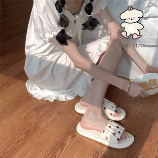 Xixitiao Mùa Hè Mới Dép Nữ Phong Cách Hàn Quốc Ngọt Ngào, Dùng Trong Nhà, Phòng Tắm, Giày Sandal Tình Yêu
