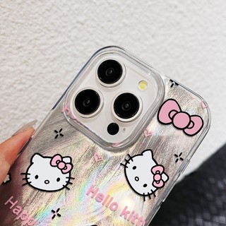 Ốp lưng iPhone họa tiết Hello Kitty vui vẻ, dành cho iPhone 16/15/14/13/11 Pro Max/XR/XS Max