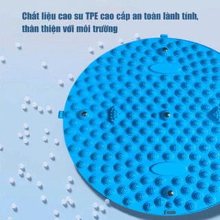 Thảm Gai Massage Bàn Chân, Tấm Massage Chân Điều Hoà Lưu Thông Khí Huyết Đi Bộ Tại Chỗ Size 37cm NGÓI HOME - TNT03