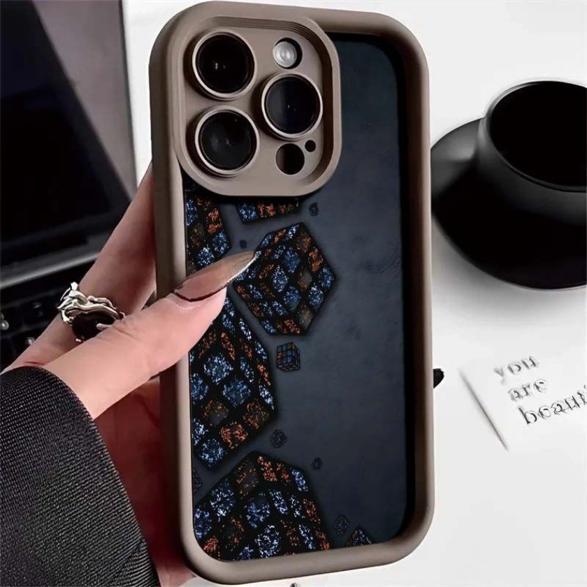 Ốp Điện Thoại Họa Tiết Bi-a Khối Rubik Cho Samsung S25 Plus S25 Ultra A16 A26 A36 M55 M54 M51 M34 M35 Mắt Thiên Thần Vỏ Mềm Chống Sốc