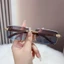 Kính râm RTJIFSS Retro, Kính râm trang trí hình con báo đại dương không vành, Kính râm UV400 thời trang dành cho nữ và nam giới