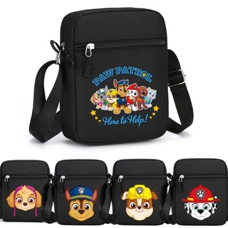 Paw Patrol Đen Túi Đeo Vai Thời Trang Nhỏ Vuông Túi Đeo Ngang Túi Vải Trẻ Em Quà Tặng Sinh Nhật Du Lịch Đa Năng